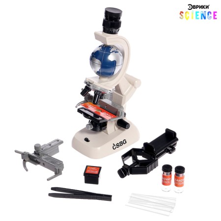 Microscope, with a planet and a phone holder-5