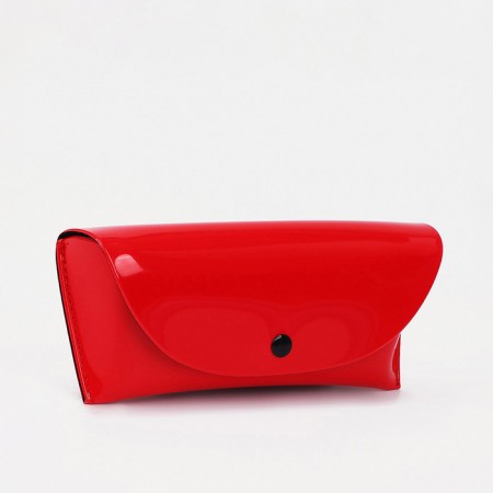 Case for glasses on the button, the color is red