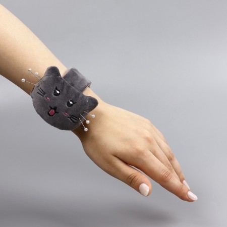 The needle on the Bracelet "Cat", 23 × 6.5 cm, color gray mix-4