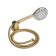 Accoona A63126AW bath mixer, single -leaf, pour 149 mm, shower set, gold