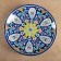 Largan Rishtan ceramics "Flowers", 32 cm, blue