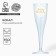 A set of plastic glasses for champagne "Happy Birthday", delicate, 150 ml