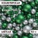 Sprinking confectionery with glitter "shine" green, silver 50 g