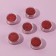 Set of sparkles for decor, small grinding, red color, 6 pieces