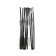 The opposite is straight, 15 cm, the color is black, 10 pcs.