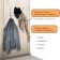 The hanger wall -mounted on 6 double hooks of the share "Shine", 48 × 13.5 × 6.5 cm, silver color