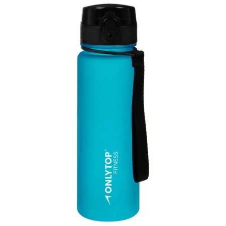 Sports bottle for water ONLYTOP Fitness, 500 ml, blue color-4
