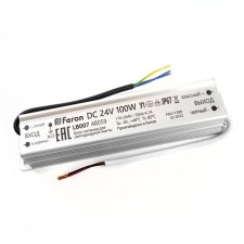 Electronic transformer for 24 W LED tape, Feron, LB007, 4.1A, 100 W