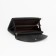 Women's wallet on the button, black color