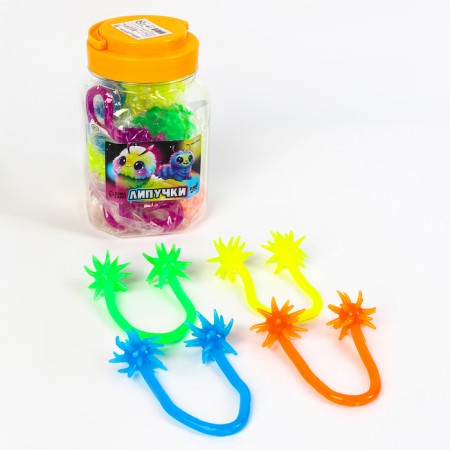 Velcro "double blow" caterpillars, color mix, bank-1