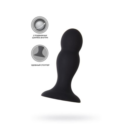 Anal sleeve Erotist Hidro M, silicone, black color, 10.5 cm