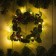 LED figure “Wreath with cones and berries” 20 cm, plastic, batteries CR2032x2 (not complete), glow warm white