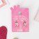 Clips children's "chosen" flower with a heart, color beige-brown