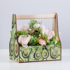 Wooden Kashpo 20 × 12.5 × 20 cm 