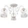 Chandelier 669621/3 E27 40W white 59x59x33 cm Bayerlux