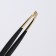 Pinzet begged, narrow, 8.5 cm, black/golden color