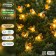 Garland “thread” 4.5 m with nozzles “bees”, IP44, dark thread, 30 LED, glow warm white, 2 modes, solar battery