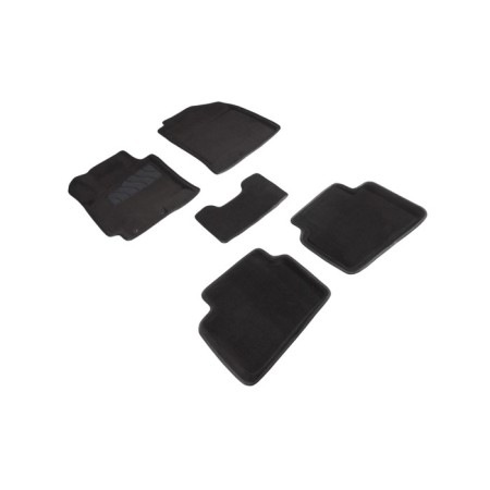 3D mats for Hyundai Solaris II, 2016-n, black, set