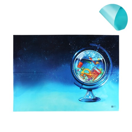Gluebring table for pvc creativity (folding), 700 x 500 mm, 130 μm, Phoenix "Globe"