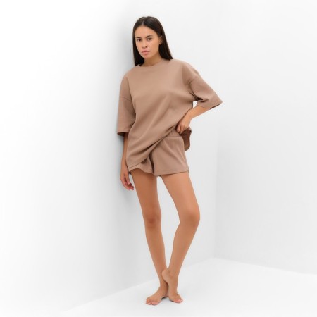 Female set (T -shirt, shorts) KAFTAN BASIC Line, p. 48, coffee-2