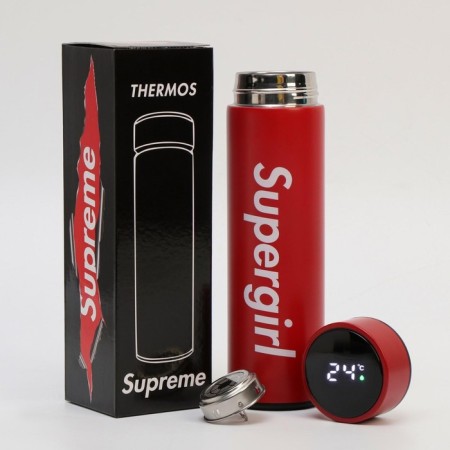 Thermos, 450 ml, Basic "Master K.", with a strain, with a temperature sensor, retains heat 8 hours,-1
