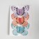 A butterfly for decor and floristry, on a clothespin, plastic, mix, 1 pc., 5 cm and 8 cm