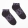 Women's socks shortened terry "snowflakes" dark gray color, size 23-25
