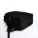 Youth backpack from textiles, 2 parts with lightning, 4 pockets, black color