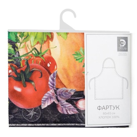 Apron "Ethel: Cook Master" 60x65 cm, 100% HL, sarzha 190 gr/m2-6