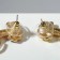 Earrings with rhinestones "Omar", colored in gold