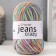 Yarn "Jeans Crazy" 55% cotton, 45% acrylic 160m/50g (8215 rainbow)