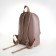 Women's backpack of artificial leather on the zipper Textura, color gray color