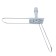 Mop holder, under pockets, 60 cm