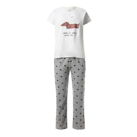 Home Home "Dachshund" (T -shirt, trousers), white/gray color, size 44-6