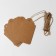 Price tag-turf set 10 pcs., On a rope, 9 × 5.5 cm, beige color