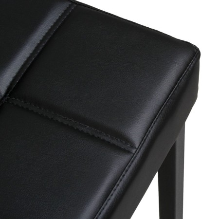 Bar loft-1 stool with a back, black/black-2