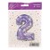 Foil ball 40 “number 2”, lilac, Lilac