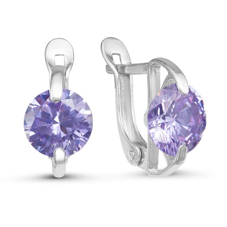 Earrings "Amelie", echoing sovereignty, lilac color