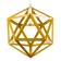 Lamp Bayerlux "Geometry" E27 1x40W yellow 35x35x35-135 cm