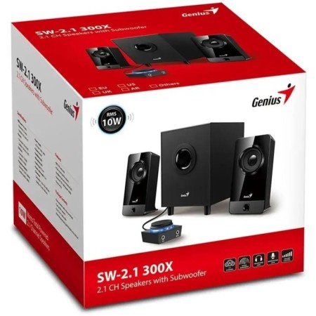 Computer speakers 2.1 Genius SW-2.1 300X, 2x3.25 W + 3 W, USB, Black-2