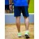 Male sports shorts, size 48, dark blue color