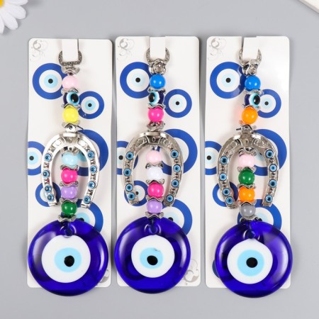 Suspension from the evil eye "horseshoe" 21 cm mix-4