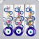 Suspension from the evil eye "horseshoe" 21 cm mix