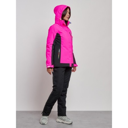 Ski suit female winter, size 46, pink color-2