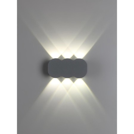 Calle lamp, 6x6W Led, 4000k, 510lm, IP54, gray color.-2