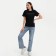 Women's T-shirt KAFTAN "honesty", black, rr 48-50