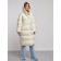 Coat insulated winter female, size 42, light-beige color