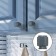 Handle button Cappio PK327, D = 20 mm, color graphite