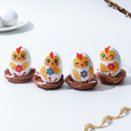A set for decorating Easter eggs "Chickens" on Easter, 14.5 x 15 x 2 cm.-1