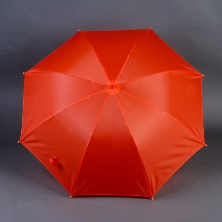 Walking umbrella semi -automatic d = 90cm, red color-3